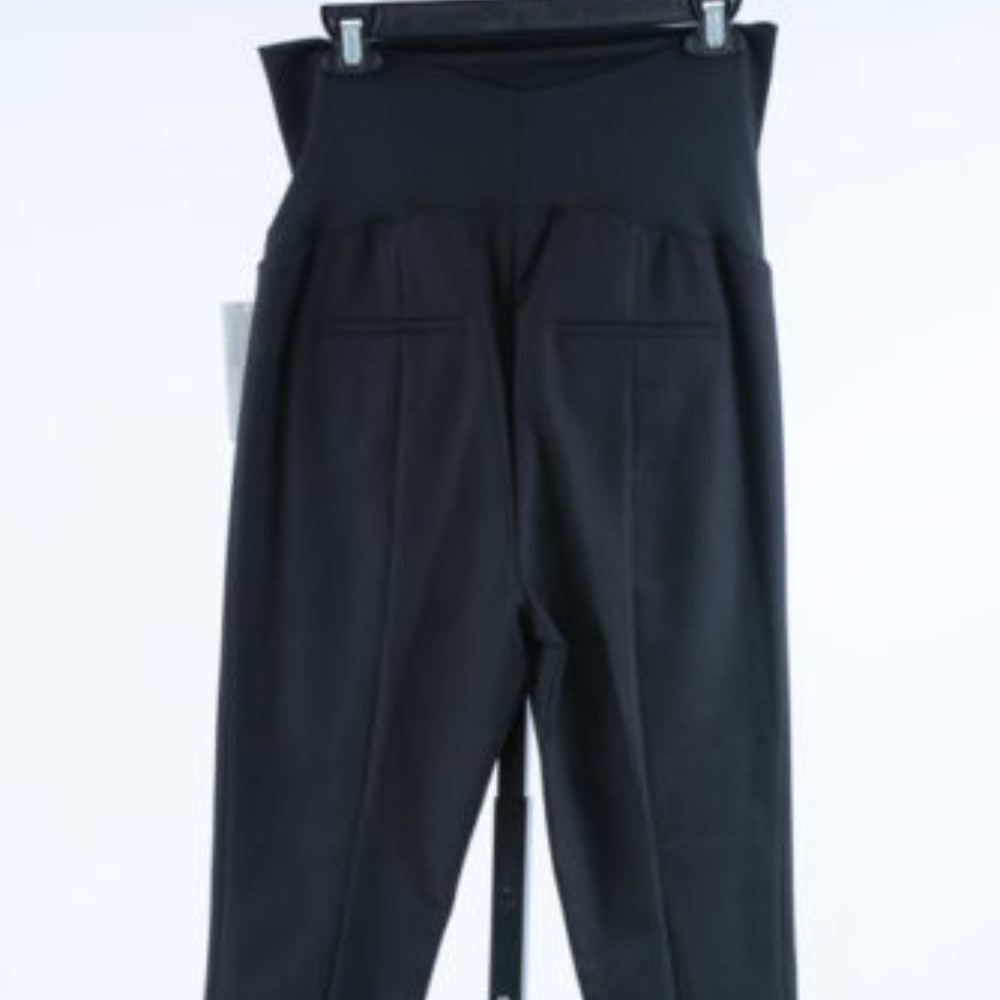 LOFT Petite Maternity Skinny Ankle Pants – Black | Size 8PM | Stretch Belly Pane - Picture 2 of 3